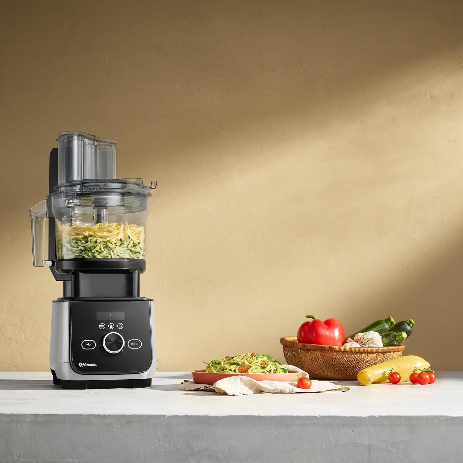 image:imageVitamix 12Cup Food Processor Attachment with SELFDETECT BPAFree with MultiUse Blade and Two Reversible Discs Compatible with Ascent and Venturist Series Vitamix Blenders
