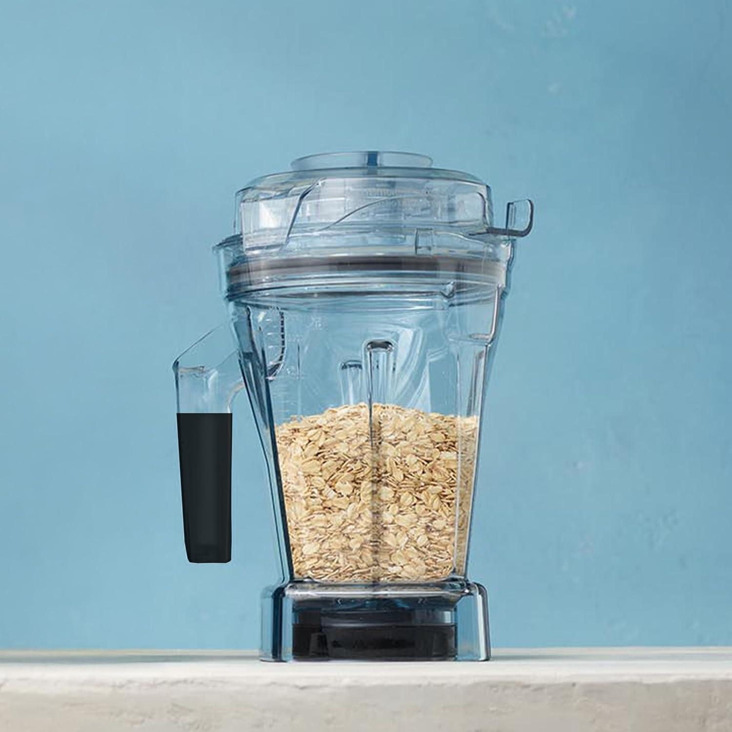 image:imageVitamix 48Ounce Dry Grains Blender Container with SELFDETECT DishwasherSafe BPAFree LaserCut StainlessSteel Blades Tamper Included Compatible with All FullSize Vitamix BlendersClear