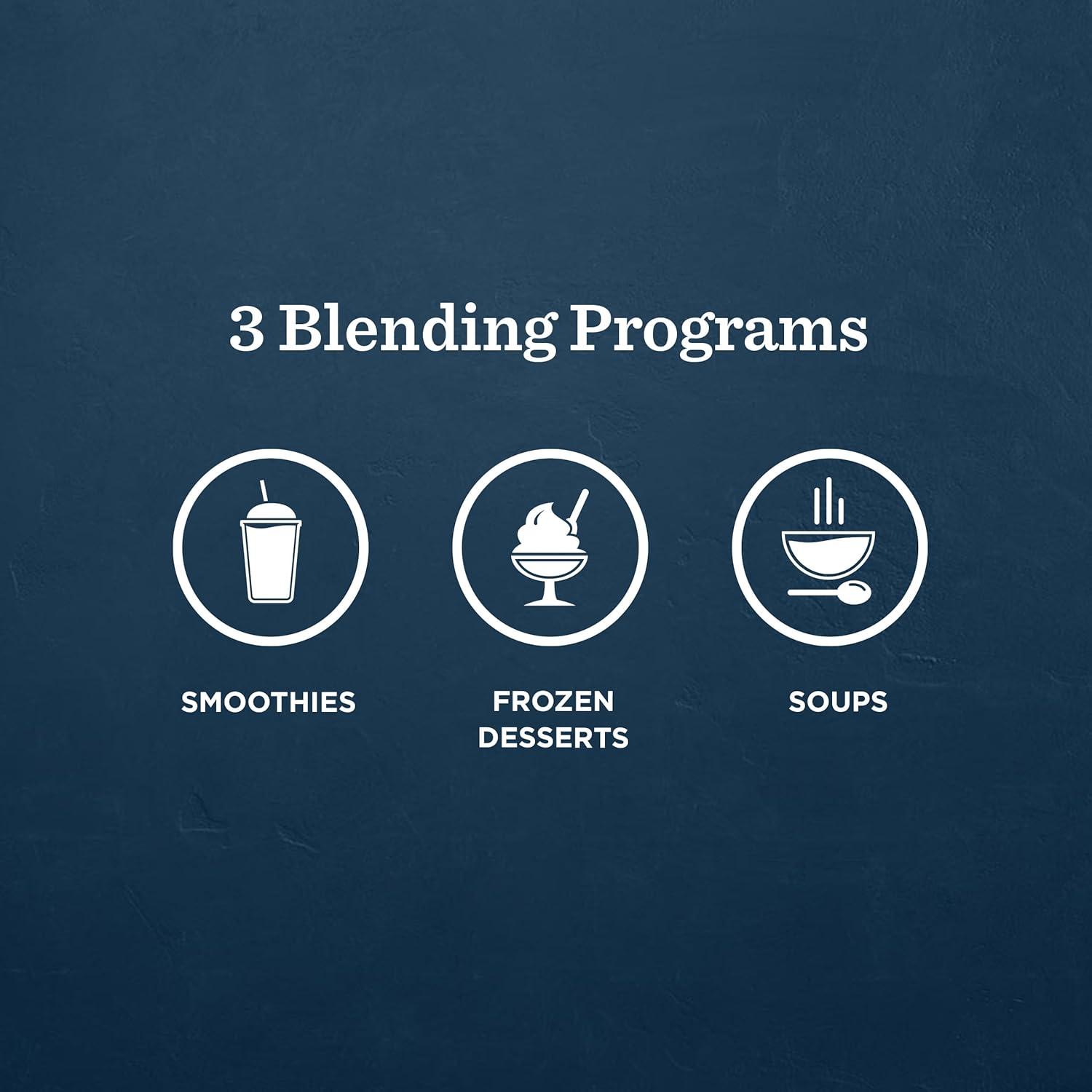 image:imageVitamix Ascent X2 Blender with Three Blending Programs SelfCleaning Program ProfessionalGrade Blender for Smoothies Soups and More StainlessSteel Blades 48 Oz Container Midnight BlueShadow Black