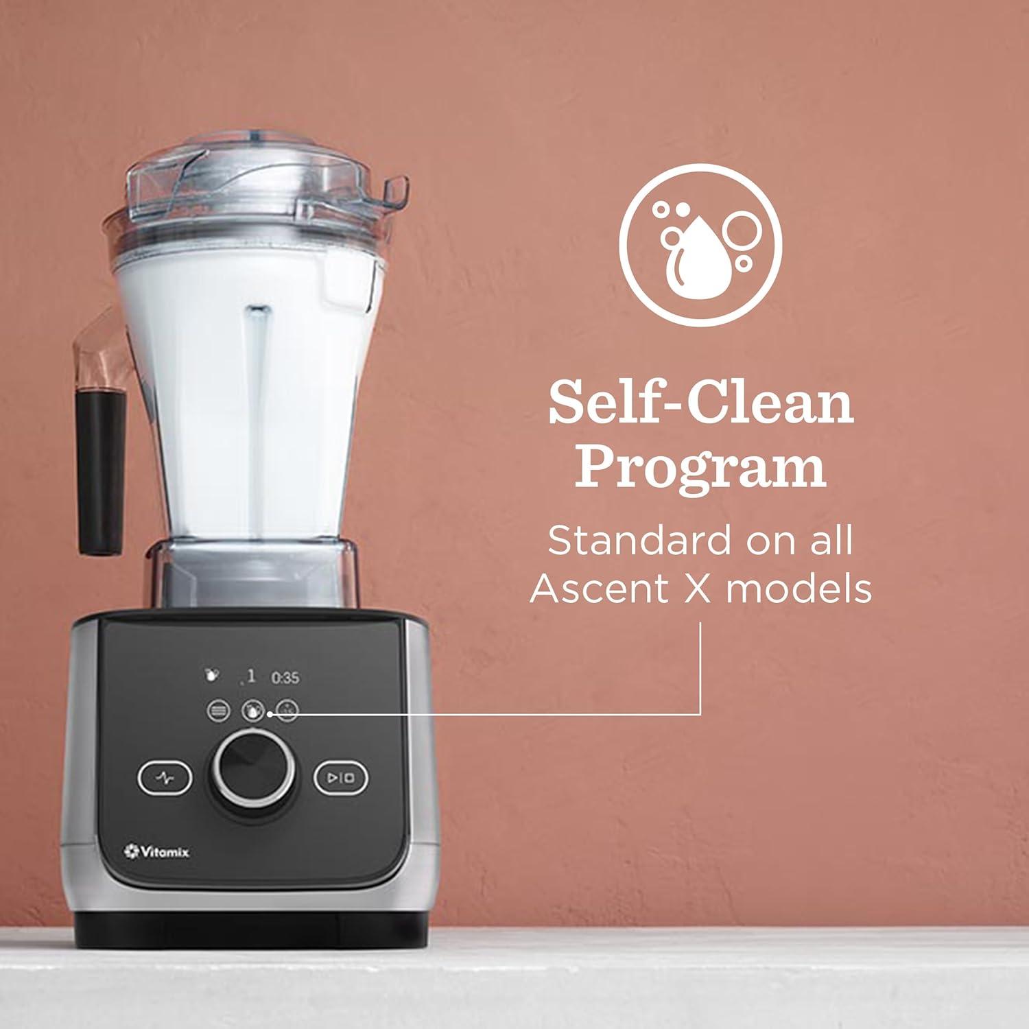 image:imageVitamix Ascent X4 Blender with Five Blending Programs SelfCleaning Program ProfessionalGrade Blender for Smoothies Soups and More StainlessSteel Blades 48 Oz Container Polar WhiteBlack Stainless