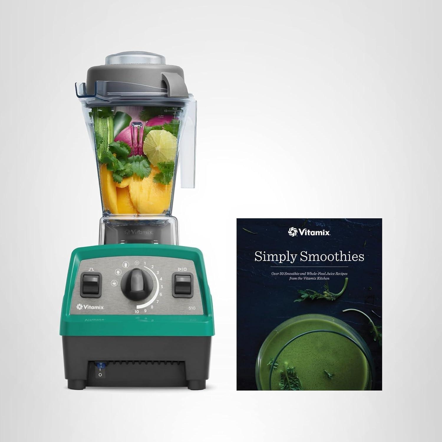 image:imageVitamix Propel 510 Blender with Simply Smoothies Cookbook 3 Preset Blending Programs ProfessionalGrade 48oz Container SlateEmerald