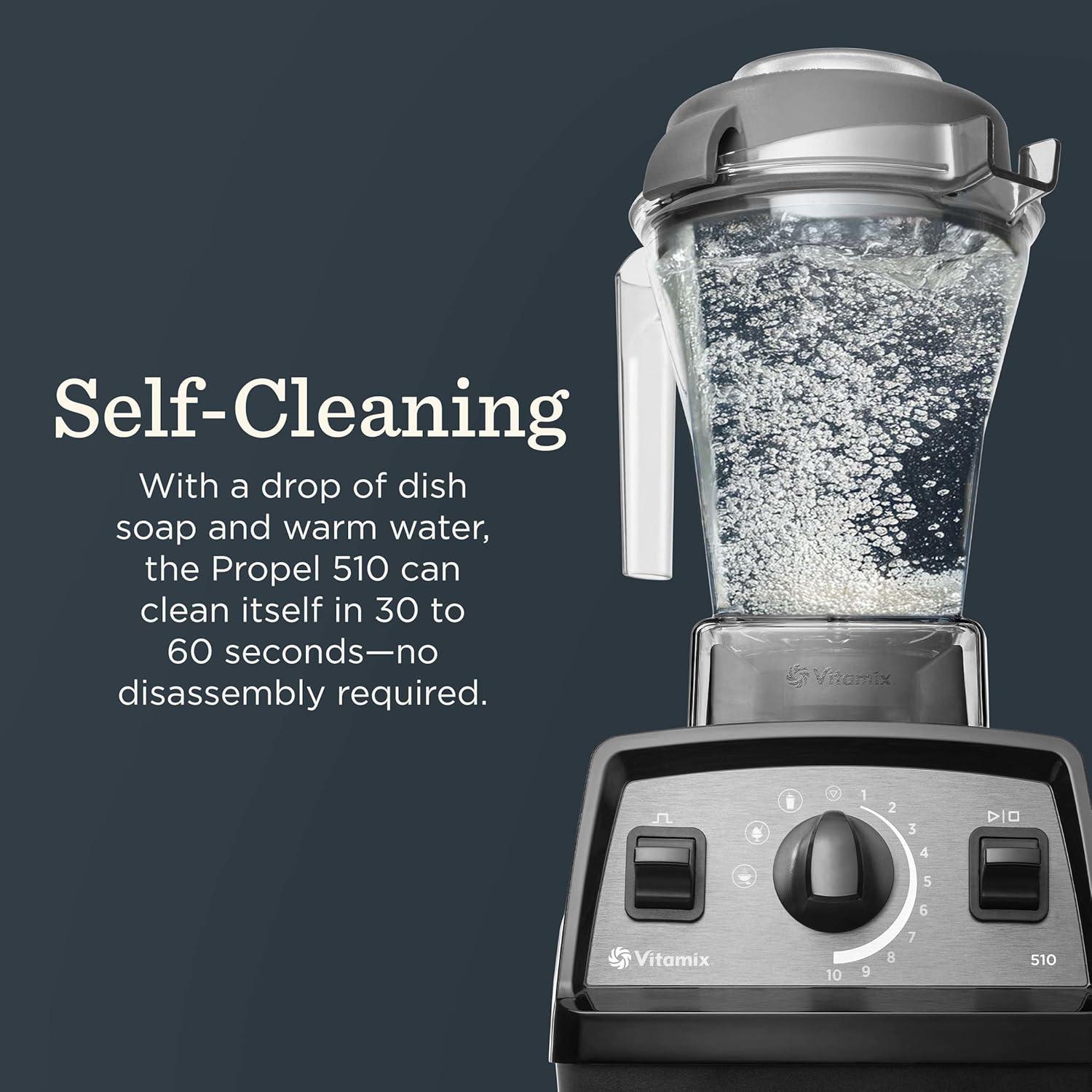 image:imageVitamix Propel Series 510 Blender with Three Blending Programs ProfessionalGrade Blender for Smoothies and More StainlessSteel Blades SelfCleaning Kitchen Appliance 48 Oz Container WhiteBlack