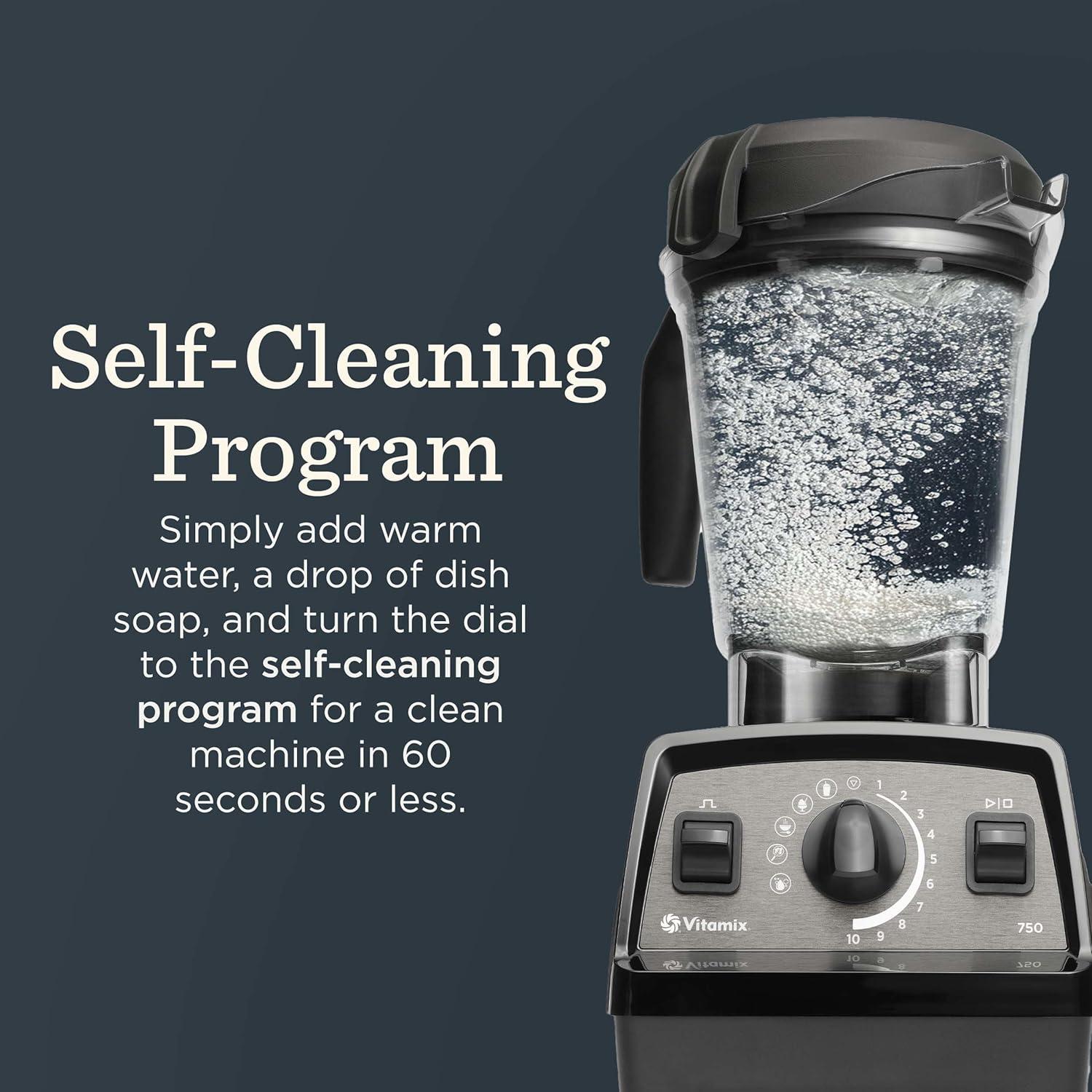 image:imageVitamix Propel Series 750 ProfessionalGrade Blender with Four SelfCleaning Blending Programs for Smoothies Soups and More StainlessSteel Blades 64 Oz Container BlackWhite