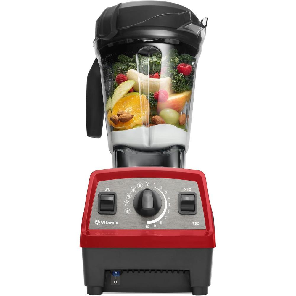 image:imageVitamix Propel Series 750 ProfessionalGrade Blender with Four SelfCleaning Blending Programs for Smoothies Soups and More StainlessSteel Blades 64 Oz Container BlackRed