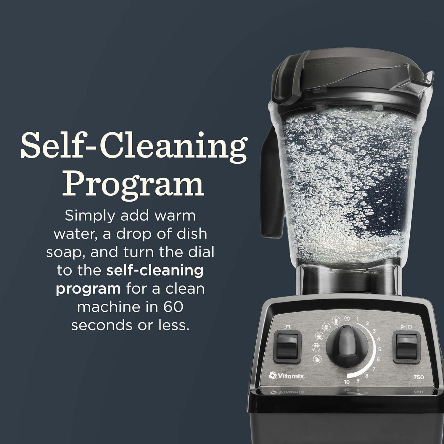 image:imageVitamix Propel Series 750 Blender Stainless Steel Container Four Blending Programs SelfCleaning Program ProfessionalGrade Blender for Smoothies Soups and More StainlessSteel Blades Black